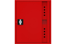 Пожарный шкаф НПО ПУЛЬС ШП-К-Пульс-310 НЗК/ВЗК (У) ручка-замок, пр/лев, для одного рукава, нав/встр, закрытый, красный, 540x650x230 мм 5501010100144