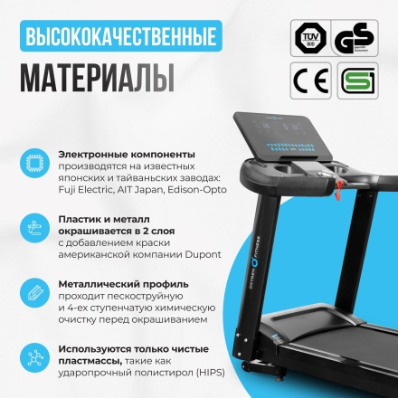 Беговая дорожка полукоммерческая OXYGEN FITNESS ARGON LED PRO, фото 6