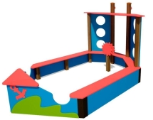 Песочный двор "Кораблик" ТЕ307 Песочный двор "Кораблик" ТЕ307