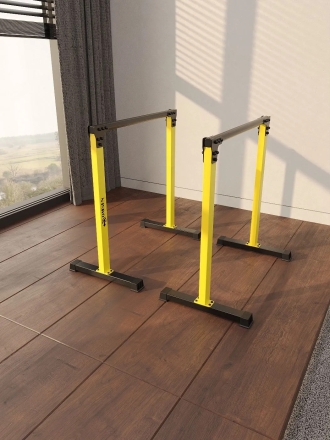 Брусья для отжиманий напольные хайлетсы Domsen Fitness Ds48 YELLOW, фото 1