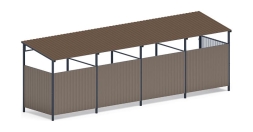 Навес контейнерной площадки для мусора (4 секции) МФ 55.02.03.4-02, фото 3
