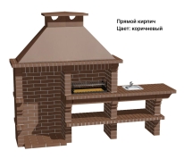 Печь Аристократ 814 Прямоугольный кирпич красный