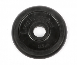 Диск обрезиненный Lite Weights 2469LW 26мм 0,5кг, черный, фото 1 Диск обрезиненный Lite Weights 2469LW 26мм 0,5кг, черный, фото 1