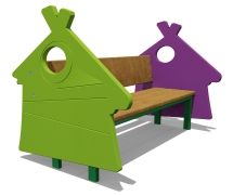 Скамейка детская Избушка 26006 для игровой площадки Скамейка детская Избушка 26006 для игровой площадки