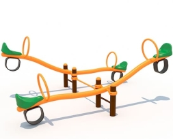 Качели-балансир Лодочка 2 КЧ096 для детской площадки, фото 1 Качели-балансир Лодочка 2 КЧ096 для детской площадки, фото 1
