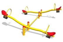 Качели-балансир Лодочка 2 КЧ096 для детской площадки