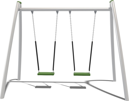 Качели двухсекционные Кураж Papercut КЧ081.00.1 для детской площадки, фото 2