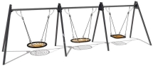 Качели Гнездо 04071 с подвесами металлические комбинированные