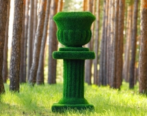 Топиари Вазон на колонне - газон Eco Топиари Вазон на колонне - газон Eco