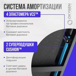 Беговая дорожка домашняя OXYGEN FITNESS EMERALD TFT 10, фото 12