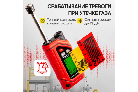 Газоанализатор цифровой на аккумуляторе iCarTool IC-M101Z, фото 3