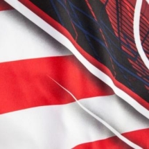 Шорты ММА Venum USA Hero Fight Shorts - Blue/Red/Ice