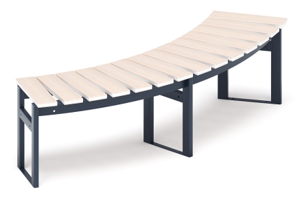 Модульная скамья радиальная (беленый дуб) МФ 42.01.17-01, фото 3