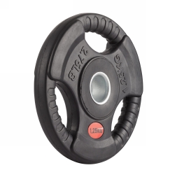 Диск 31 мм. обрезиненный с 3-мя хватами 1,25 кг (модель: D1), фото 2 Диск 31 мм. обрезиненный с 3-мя хватами 1,25 кг (модель: D1), фото 2