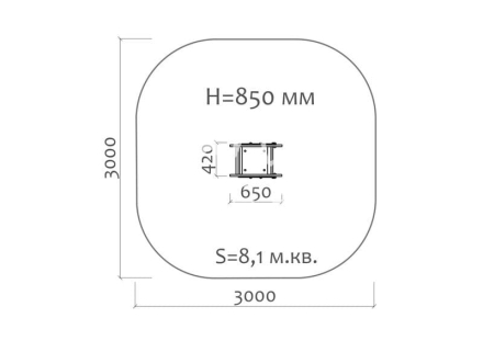 Качалка на пружине Аленький цветочек 04043 для детской площадки, фото 2