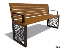 Парковая скамейка Севастополь, Лиственница 1,2 м