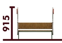 Скамейка детская Гусь 26005 для игровой площадки Скамейка детская Гусь 26005 для игровой площадки