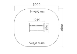 Скамейка детская Гусь 26005 для игровой площадки, фото 4