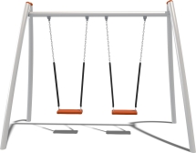 Качели двухсекционные Кураж Vector КЧ081.00.10 для детской площадки Качели двухсекционные Кураж Vector КЧ081.00.10 для детской площадки