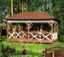 Прямоугольная беседка БОЛЬШАЯ ЕВРОПА Прямоугольная беседка БОЛЬШАЯ ЕВРОПА