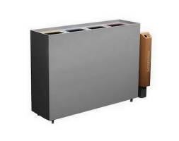 Урна для раздельного сбора мусора 09, 4 секции плюс урна для батареек