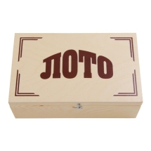 Русское Лото "Классическое" в светлом деревянном боксе