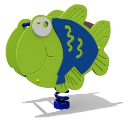 Качалка на пружине Рыбка 04017.21 для детской площадки, фото 1