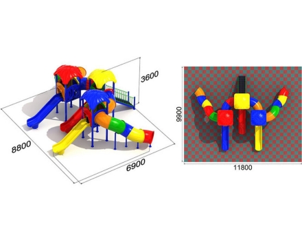 Детская игровая площадка Улитка 2.2.2, фото 2