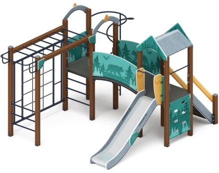 Детская игровая площадка Рада (Тайга) горка Н 1200 ДИК 2.01.2.03-03, фото 1