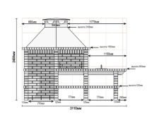 Печь Аристократ 814 Радиальный кирпич красный