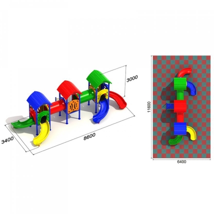 Детская игровая площадка Богатырь 2.1, фото 3