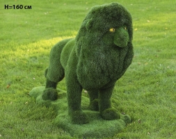 Топиари лев Пирелли, Н=90 см - газон Eco Green, фото 5