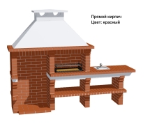 Печь Аристократ 814 Прямоугольный кирпич красный с коричневым