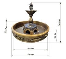 Фонтан Венеция в золоте