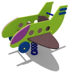 Качалка на пружине Самолет 04019.21 для детской площадки