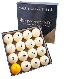 Комплект бильярдных шаров 67 мм "Super Aramith Pro Tournament", фото 1
