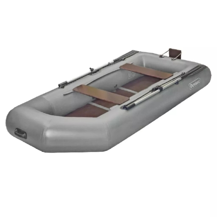 Моторная лодка Flinc ПВХ Феникс 280 Т Люкс пол-книжка Серый, фото 1
