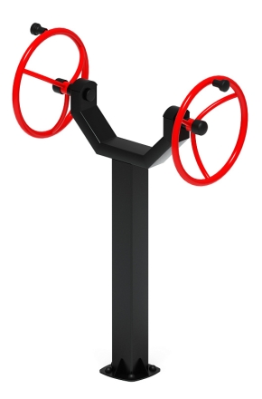 Рули (положение стоя) красный - Уличный тренажер - СТ 105-11, фото 3