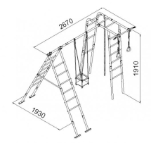Уличный детский спортивный комплекс Kampfer Happy Child Уличный детский спортивный комплекс Kampfer Happy Child