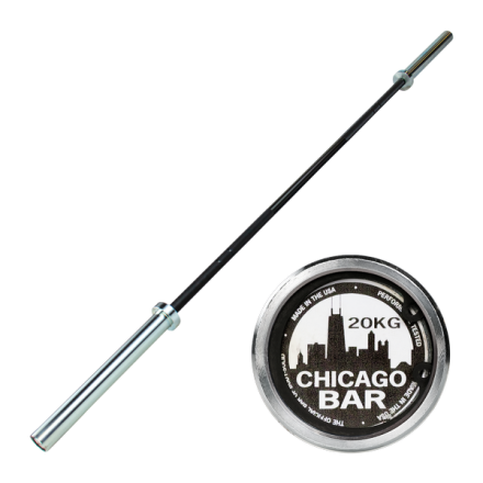 Гриф олмпийский с двойными марками 220 см BODY-SOLID CHICAGO, фото 3