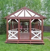 Прямоугольная беседка ТЕХАС