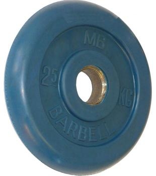 Диск обрезиненный цветной BARBELL 2,5 кг., d31мм, фото 1