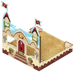 Песочница средняя с ограждением Королевство - ИО 5.15.01-01, фото 1