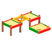 Песочница тройная комбинированная - ДОВ 50.01.06-01 Песочница тройная комбинированная - ДОВ 50.01.06-01