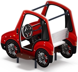 Машинка (красная) - Беседка машинка средняя - МФ 10.03.01-03.И1, фото 3