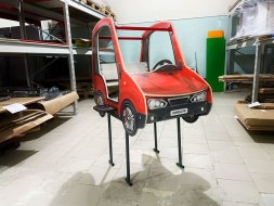 Машинка (красная) - Беседка машинка средняя - МФ 10.03.01-03.И1, фото 6