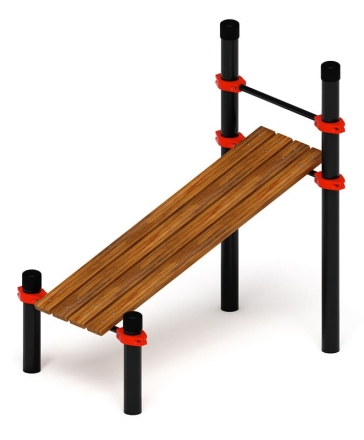 Воркаут 108 красный ВТ 12.13-01, фото 2