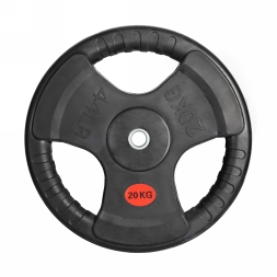 Диск 31 мм. обрезиненный с 3-мя хватами 20 кг (модель: D1), фото 1 Диск 31 мм. обрезиненный с 3-мя хватами 20 кг (модель: D1), фото 1