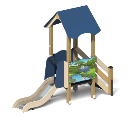 Детская горка Экопита Большая ГР-15 H=600 для игровой площадки, фото 1