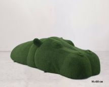 Топиари Бегемот в воде, h=60см - газон Есо Топиари Бегемот в воде, h=60см - газон Есо